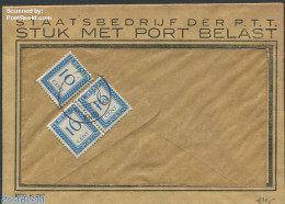 Netherlands 1948 Postage Due 10 Cent And 2X16 Cent, Postal History - Cartas & Documentos