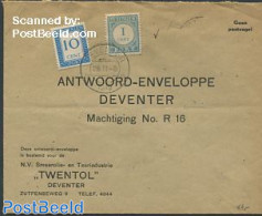 Netherlands 1949 Postage Due 10 Cent And 1 Cent, Postal History - Lettres & Documents