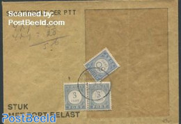 Netherlands 1948 Postage Due 2x3c And 50c, Postal History - Brieven En Documenten