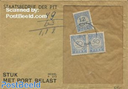 Netherlands 1948 Postage Due With 2x50c And 12c, Postal History - Storia Postale