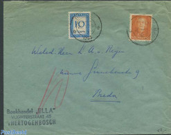 Netherlands 1953 Postage Due 10c, Postal History - Briefe U. Dokumente