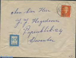 Netherlands 1952 Postage Due 10c, Postal History - Brieven En Documenten