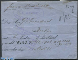 Netherlands 1883 Folding Invoice From Delft. From Van Meerten En Zonen, Postal History - Brieven En Documenten