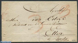 Netherlands 1810 Folding Cover To Etten-Leur, Postal History - ...-1852 Precursores