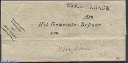 Netherlands 1817 Folding Cover From The Hague, Postal History - ...-1852 Precursores