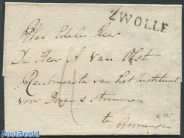 Netherlands 1816 Folding Letter From Zwolle To Groningen, Postal History - ...-1852 Precursores