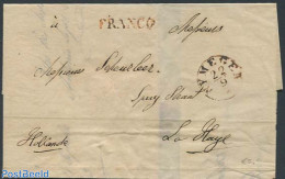 Netherlands 1843 Folding Letter To The Hague, Postal History - ...-1852 Precursores