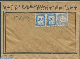 Netherlands 1947 Postage Due 2x 20 C And 2.5 Cent, Postal History - Lettres & Documents