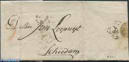 Netherlands 1800 Folding Letter From Amsterdam To Schiedam, Postal History - ...-1852 Prephilately