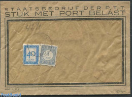 Netherlands 1947 Postage Due 40c And 3c, Postal History - Brieven En Documenten