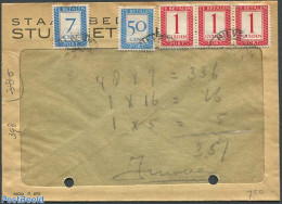 Netherlands 1947 Postage Due 7c,50c And 3x 1 Gulden, Postal History - Cartas & Documentos