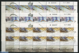 Israel 2003 Wright Brothers 3 M/ss, Mint NH, Transport - Aircraft & Aviation - Ongebruikt (met Tabs)