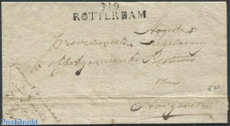 Netherlands 1813 Folding Cover Rotterdam To Hoogeveen, Postal History - ...-1852 Préphilatélie