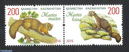 Kazakhstan 2016 Martens 2v [:], Mint NH, Nature - Animals (others & Mixed) - Kazajstán