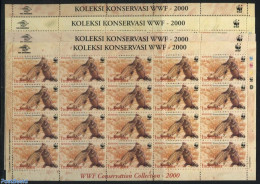 Indonesia 2000 WWF, 4 M/ss, Mint NH, Nature - Animals (others & Mixed) - Reptiles - World Wildlife Fund (WWF) - Indonésie