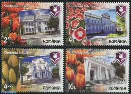 Romania 2017 Tulip Symphony 4v, Mint NH, Nature - Various - Flowers & Plants - Justice - Art - Museums - Ungebraucht