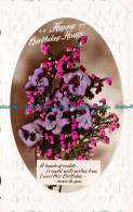 R114281 Greetings. Happy Birthday Hours. Flowers. RP. 1931 - Monde