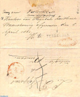 Netherlands 1860 Folding Letter With A Warning, Send From Zuidbroek To Veendam. With Extra Mark Afgeschreven Veendam.,.. - Cartas & Documentos