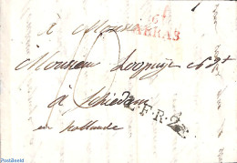 Netherlands 1820 Folding Letter To Miss Lopuijt In Schiedam, Postal History - ...-1852 Precursori