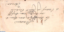 Netherlands 1860 Envelope From Delft To Breda, Postal History - Covers & Documents