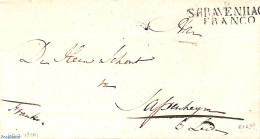 Netherlands 1820 Folding Cover From The Hague (see Mark), Postal History - ...-1852 Precursores