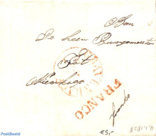 Netherlands 1838 Folding Cover From The Hague, Postal History - ...-1852 Precursores