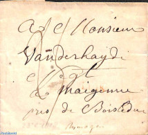 Netherlands 1828 Folding Cover From Luik To Nijmegen Via S Hertogenbosch, Postal History - ...-1852 Precursores