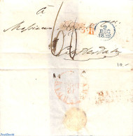 Netherlands 1829 Folded Cover To Amsterdam With An Amsterdam Mark And December 1829 Mark, Postal History - ...-1852 Precursori