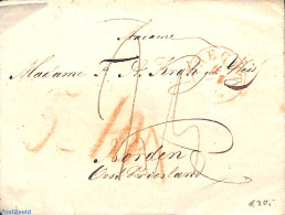 Netherlands 1843 Folding Cover From Utrecht To Vorden. See Utrecht Mark, Postal History - ...-1852 Precursori