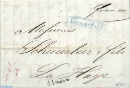 Netherlands 1846 Folding Invoice And Letter Sent From St Petersburg To The Hague, Postal History - ...-1852 Préphilatélie