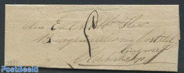 Netherlands 1851 Little Envelope To Oldebercoop With A Oldebercoop Mark, Postal History - ...-1852 Prephilately