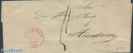 Netherlands 1866 Folding Cover From Brummer With Its Mark, Postal History - Cartas & Documentos