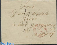 Netherlands 1860 Letter From Amsterdam With Sloten Mark, Postal History - Lettres & Documents