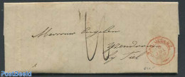 Netherlands 1868 Folding Letter To IJzerdoorn, Near Tiel, Postal History - Brieven En Documenten