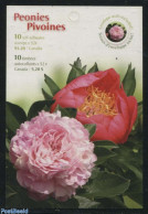 Canada 2008 Peonies Booklet, Postal History, Nature - Flowers & Plants - Stamp Booklets - Briefe U. Dokumente