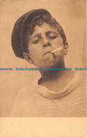 R114285 Old Postcard. A Boy With Cigarette. A. And C. Caggiano - Monde