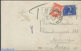 Belgium 1948 Postcard To Antwerpen , Postal History - Lettres & Documents