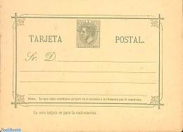 Spain 1882 Postcard, 15c, Front Card, Unused Postal Stationary - Brieven En Documenten