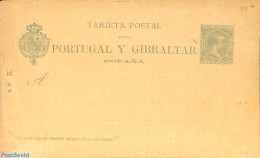 Spain 1893 Postcard, 5c, Second Line 112mm, Unused Postal Stationary - Briefe U. Dokumente