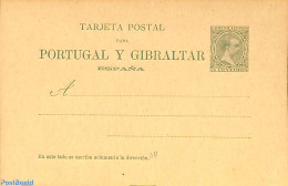 Spain 1892 Postcard, 5c, Unused Postal Stationary - Cartas & Documentos