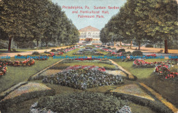 R113742 Philadelphia. Pa. Sunken Garden And Horticultural Hall. Fairmount Park. - Monde
