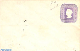 Chile 1873 Envelope 5c Violet On White Paper, 112x73mm, Unused Postal Stationary - Chile