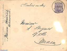 Belgium 1911 Envelope From Gilly, Postal History - Lettres & Documents