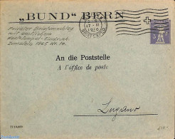 Switzerland 1916 Envelope From Bern To Lingnau , Postal History - Covers & Documents