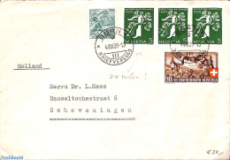 Switzerland 1939 Envelope From Bern To Scheveningen, Postal History - Cartas & Documentos