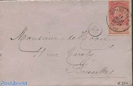 Belgium 1906 Envelope To Brussels, Postal History - Brieven En Documenten