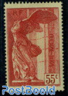 France 1937 55c, Stamp Out Of Set, Unused (hinged), Art - Sculpture - Nuovi