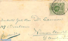 Belgium 1891 Small Envelope From Belgium To Holland, Postal History - Covers & Documents