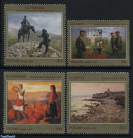 Russia 2016 Contemporary Art 4v, Mint NH, History - Militarism - Art - Modern Art (1850-present) - Paintings - Sculpture - Militaria