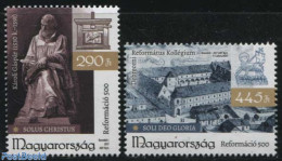 Hungary 2017 500 Years Reformation 2v, Mint NH, Religion - Cloisters & Abbeys - Religion - Art - Sculpture - Unused Stamps